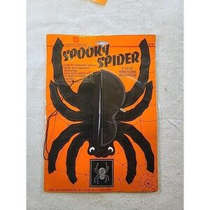 NOS Vintage Halloween Honeycomb Spider 9.5" American Greetings Japan